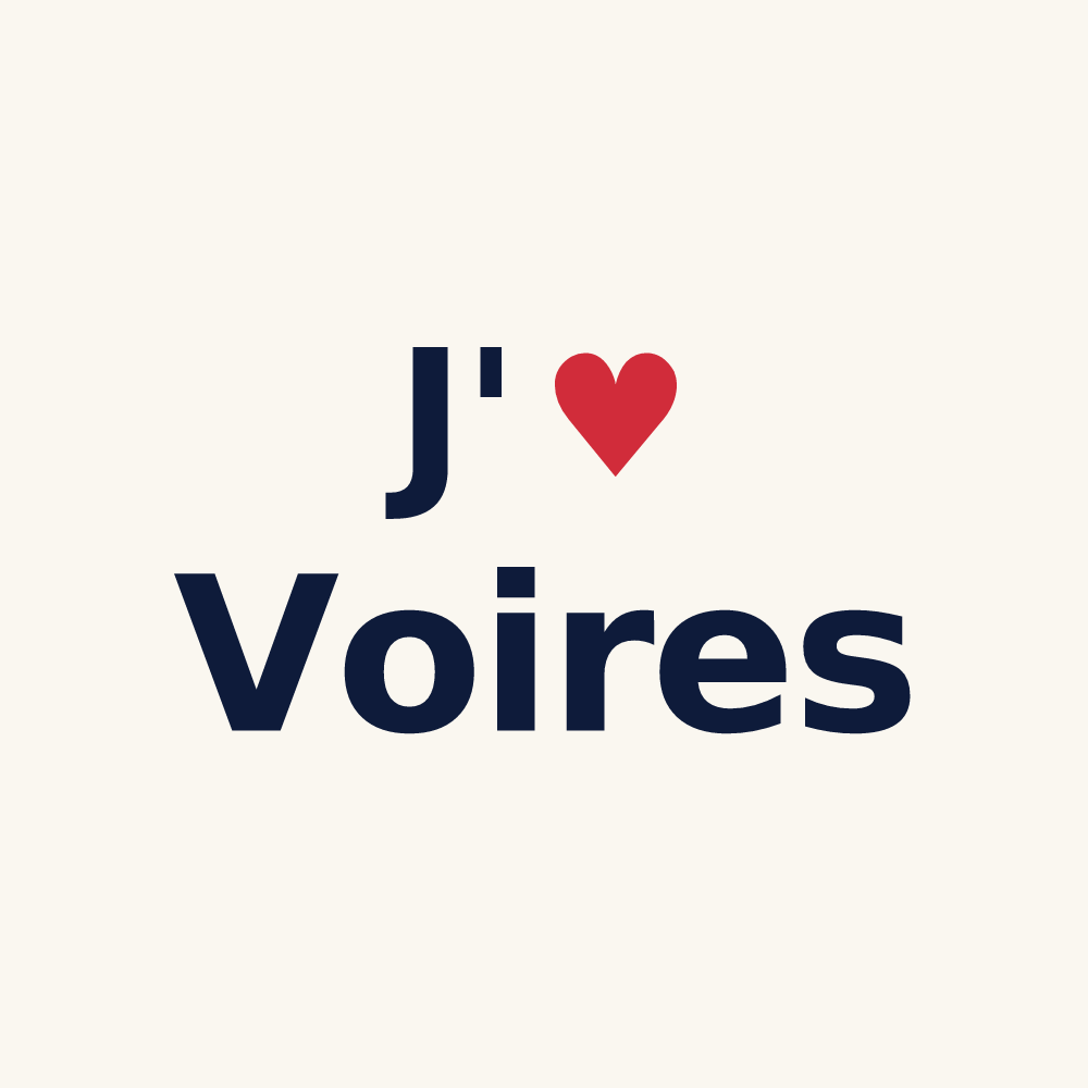 Tasse personnalisée Voires — design J'aime Voires