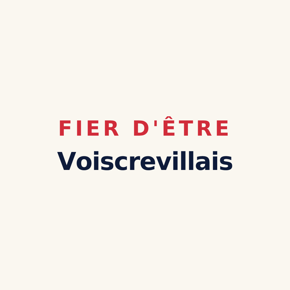 Tasse « Fier d'être Voiscrevillais » — design pour Voiscreville