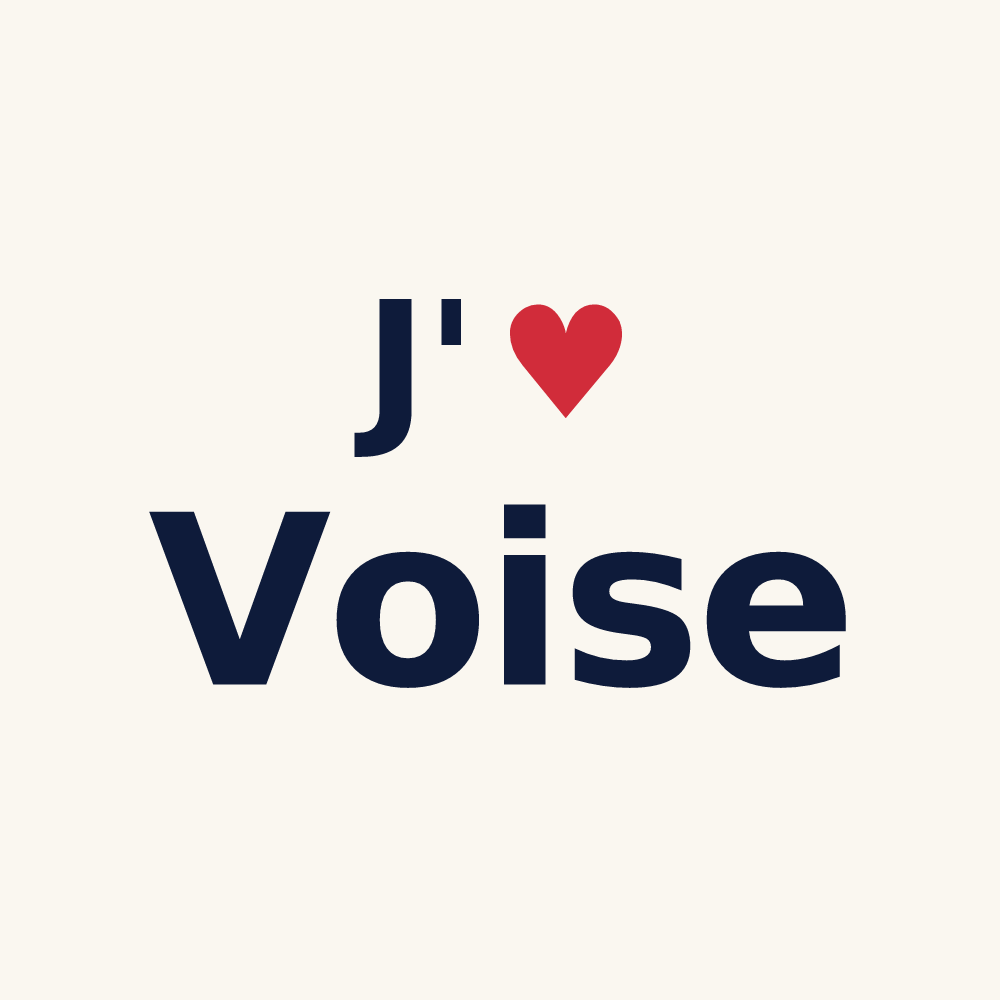 Tasse personnalisée Voise — design J'aime Voise