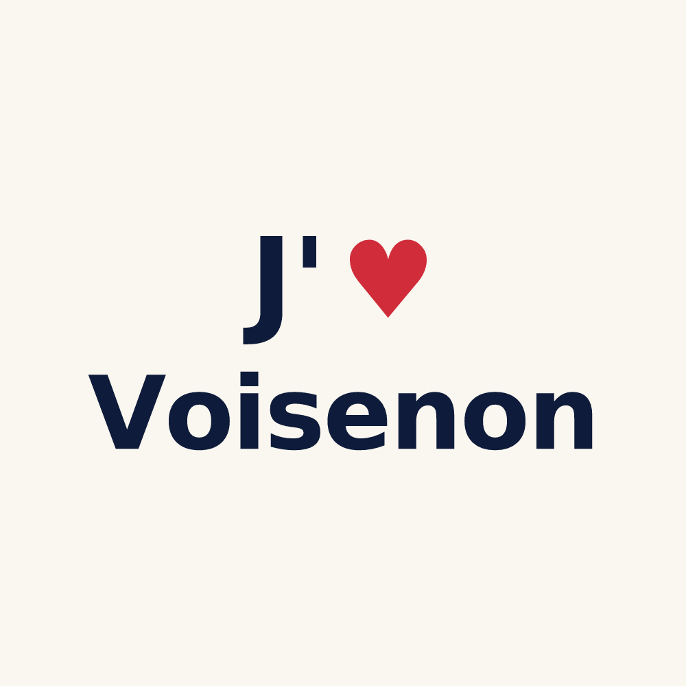 Tasse personnalisée Voisenon — design J'aime Voisenon