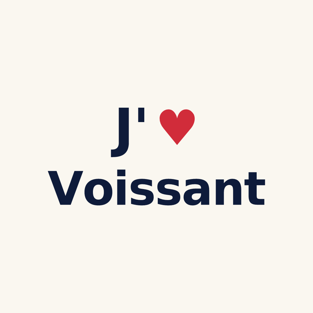 Tasse personnalisée Voissant — design J'aime Voissant