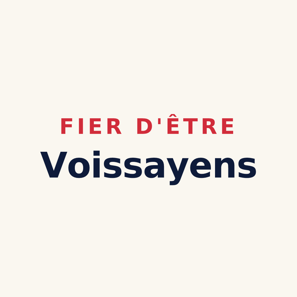 Tasse « Fier d'être Voissayens » — design pour Voissay