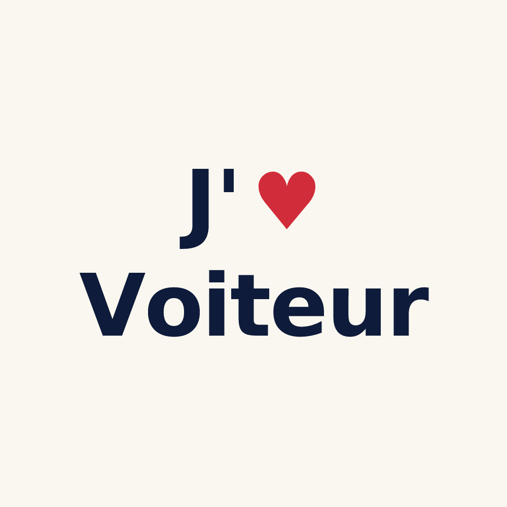 Tasse personnalisée Voiteur — design J'aime Voiteur