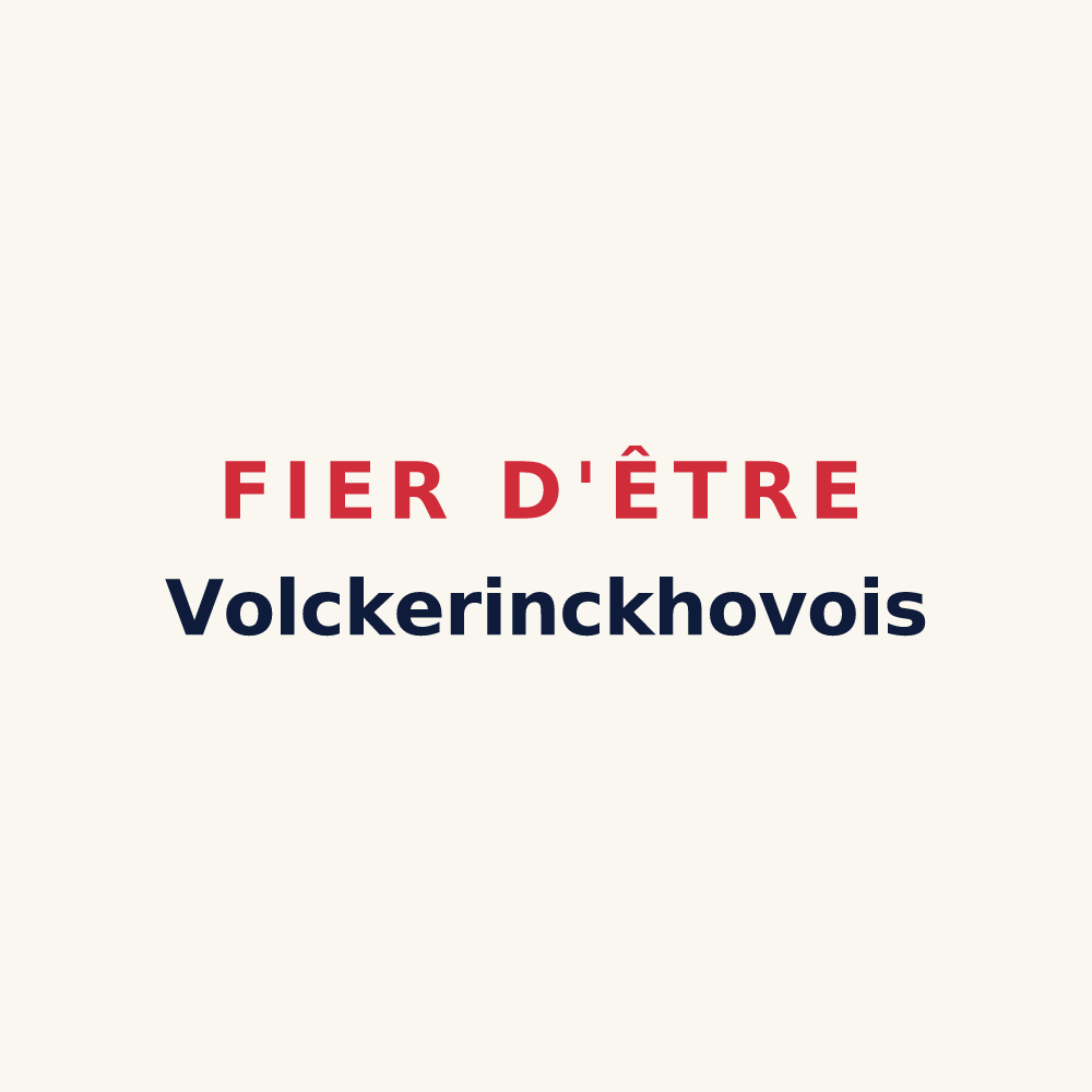 Tasse « Fier d'être Volckerinckhovois » — design pour Volckerinckhove