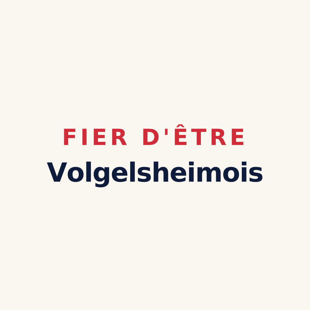 Tasse « Fier d'être Volgelsheimois » — design pour Volgelsheim