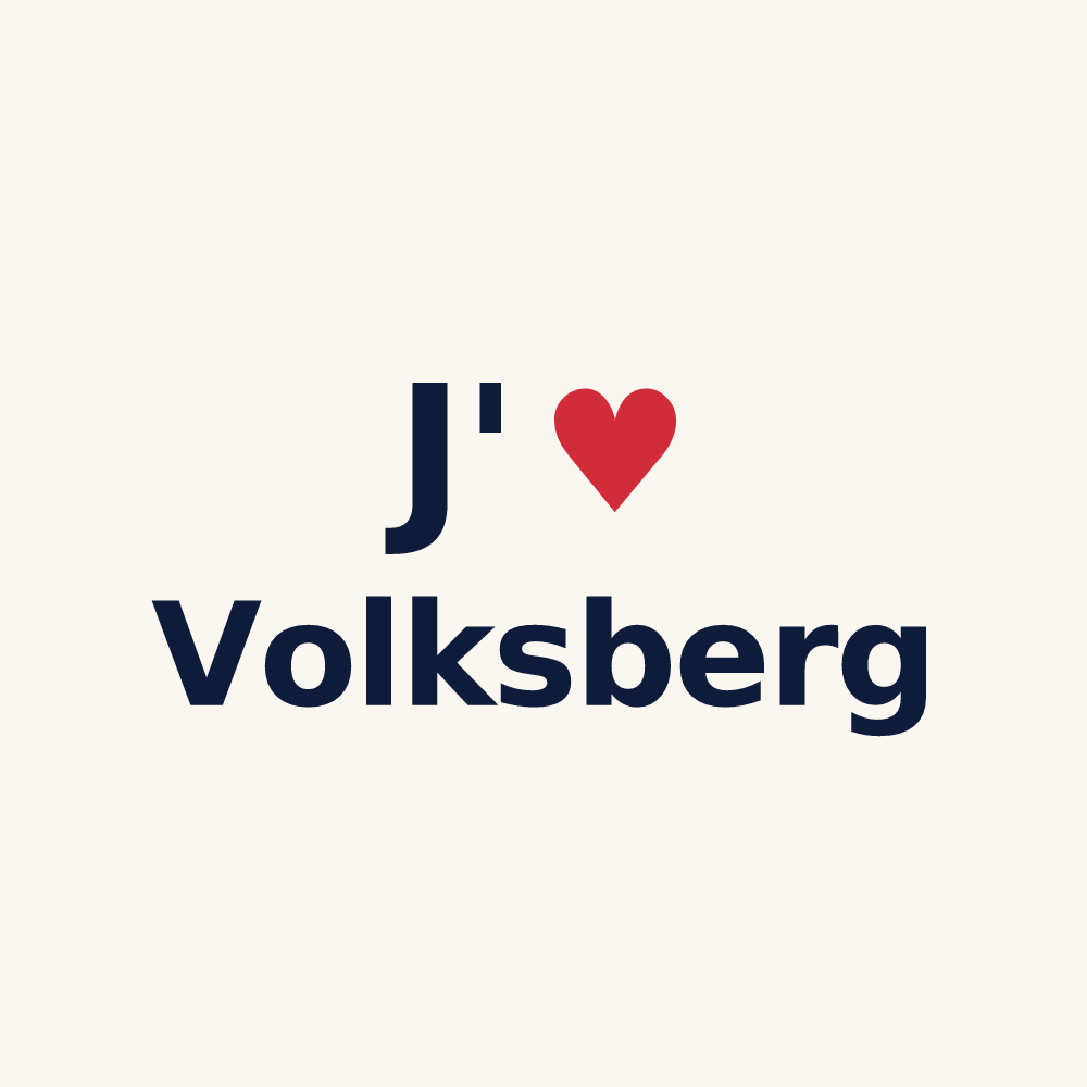 Tasse personnalisée Volksberg — design J'aime Volksberg