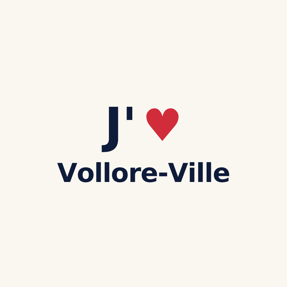 Tasse personnalisée Vollore-Ville — design J'aime Vollore-Ville