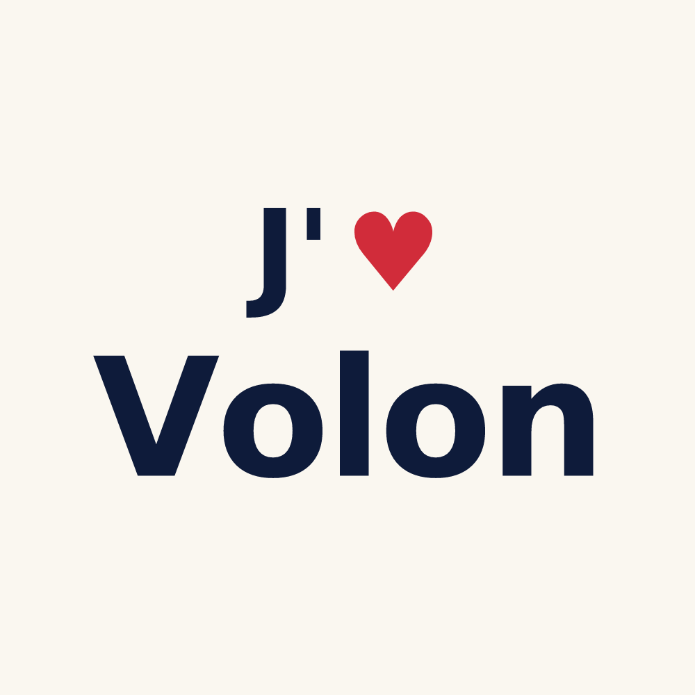 Tasse personnalisée Volon — design J'aime Volon