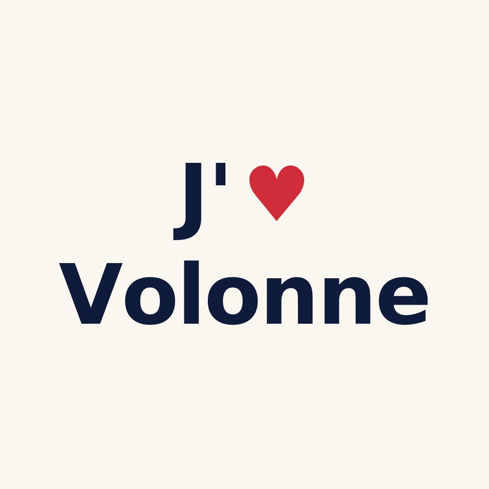 Tasse personnalisée Volonne — design J'aime Volonne