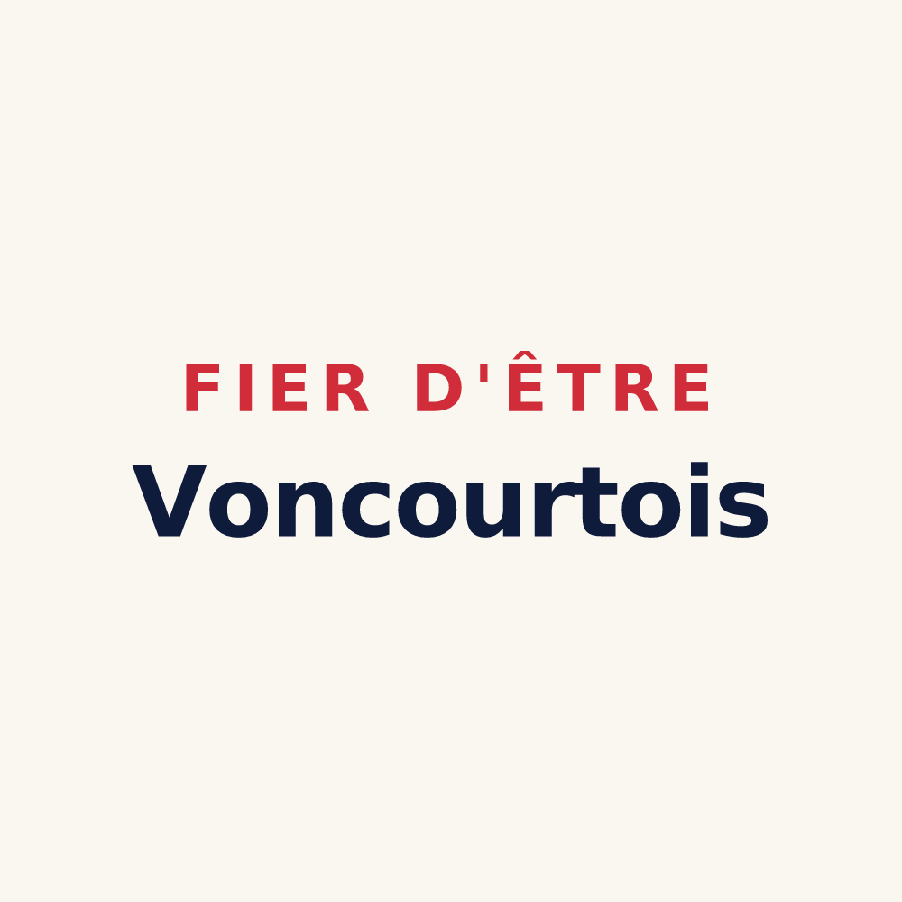 Tasse « Fier d'être Voncourtois » — design pour Voncourt