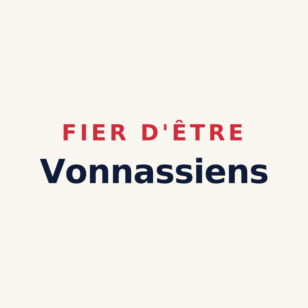 Tasse « Fier d'être Vonnassiens » — design pour Vonnas