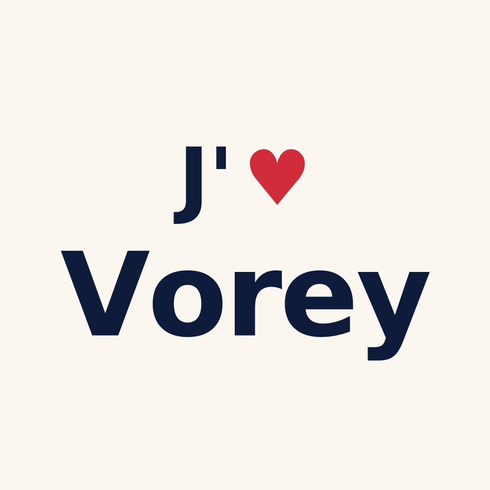 Tasse personnalisée Vorey — design J'aime Vorey
