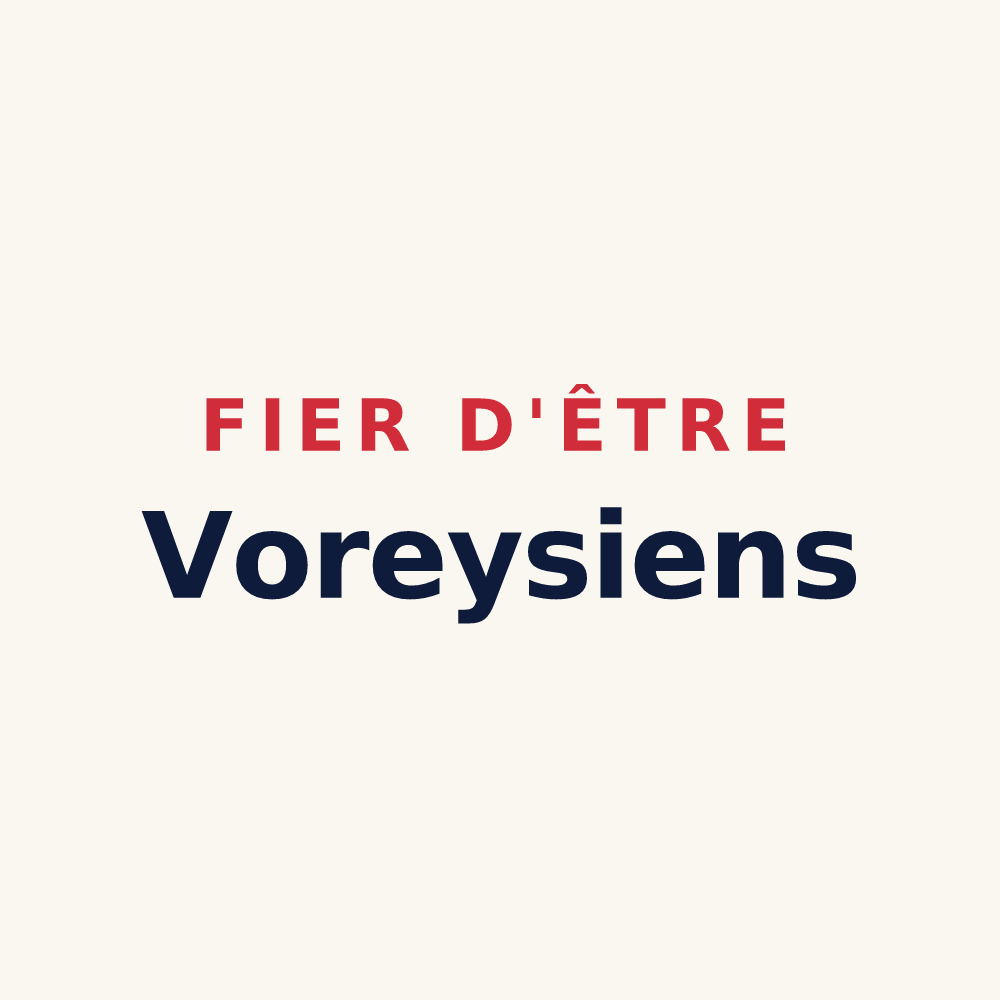 Tasse « Fier d'être Voreysiens » — design pour Vorey