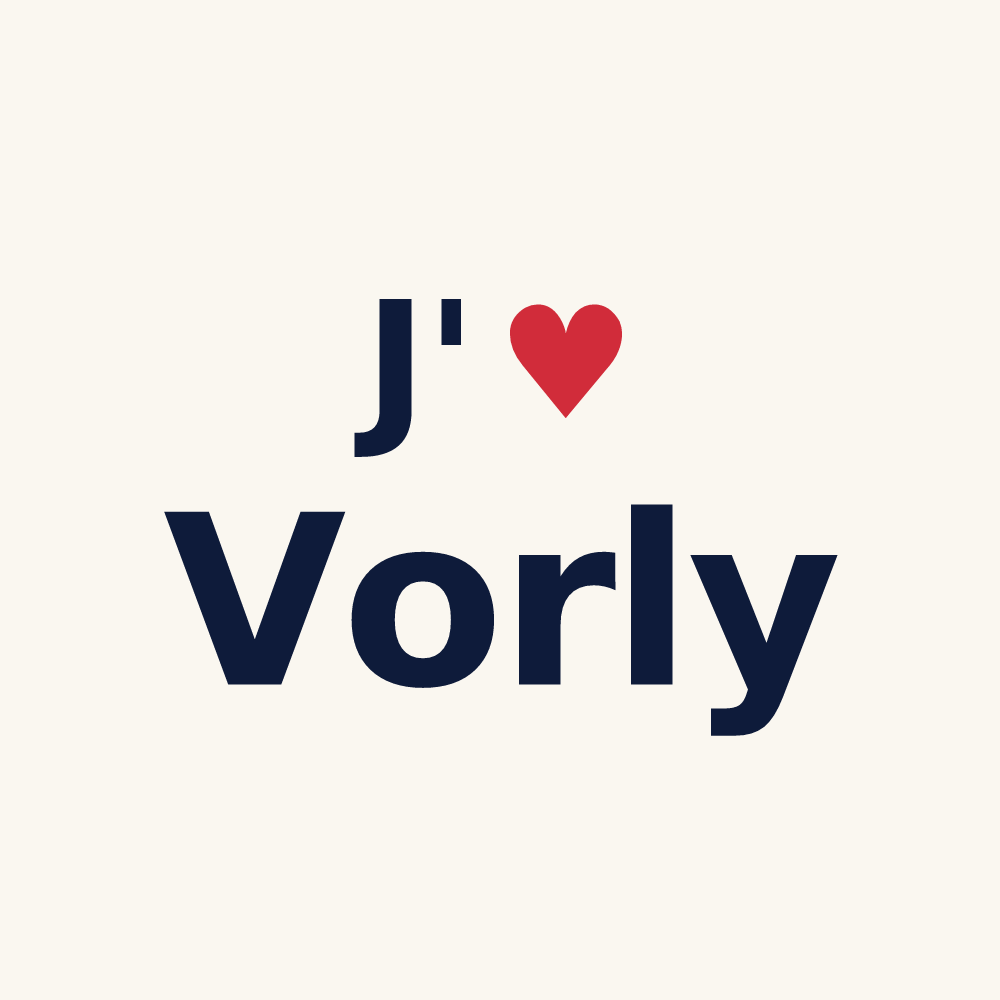 Tasse personnalisée Vorly — design J'aime Vorly