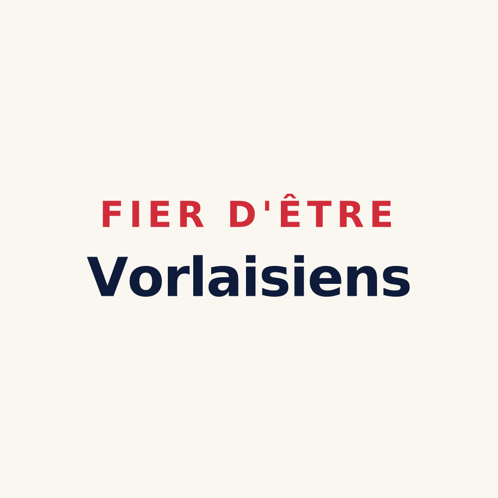 Tasse « Fier d'être Vorlaisiens » — design pour Vorly