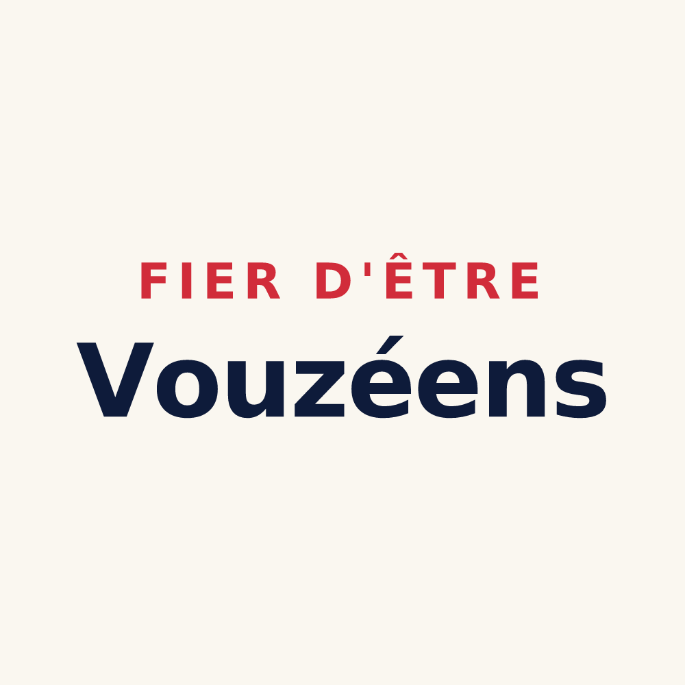 Tasse « Fier d'être Vouzéens » — design pour Vou