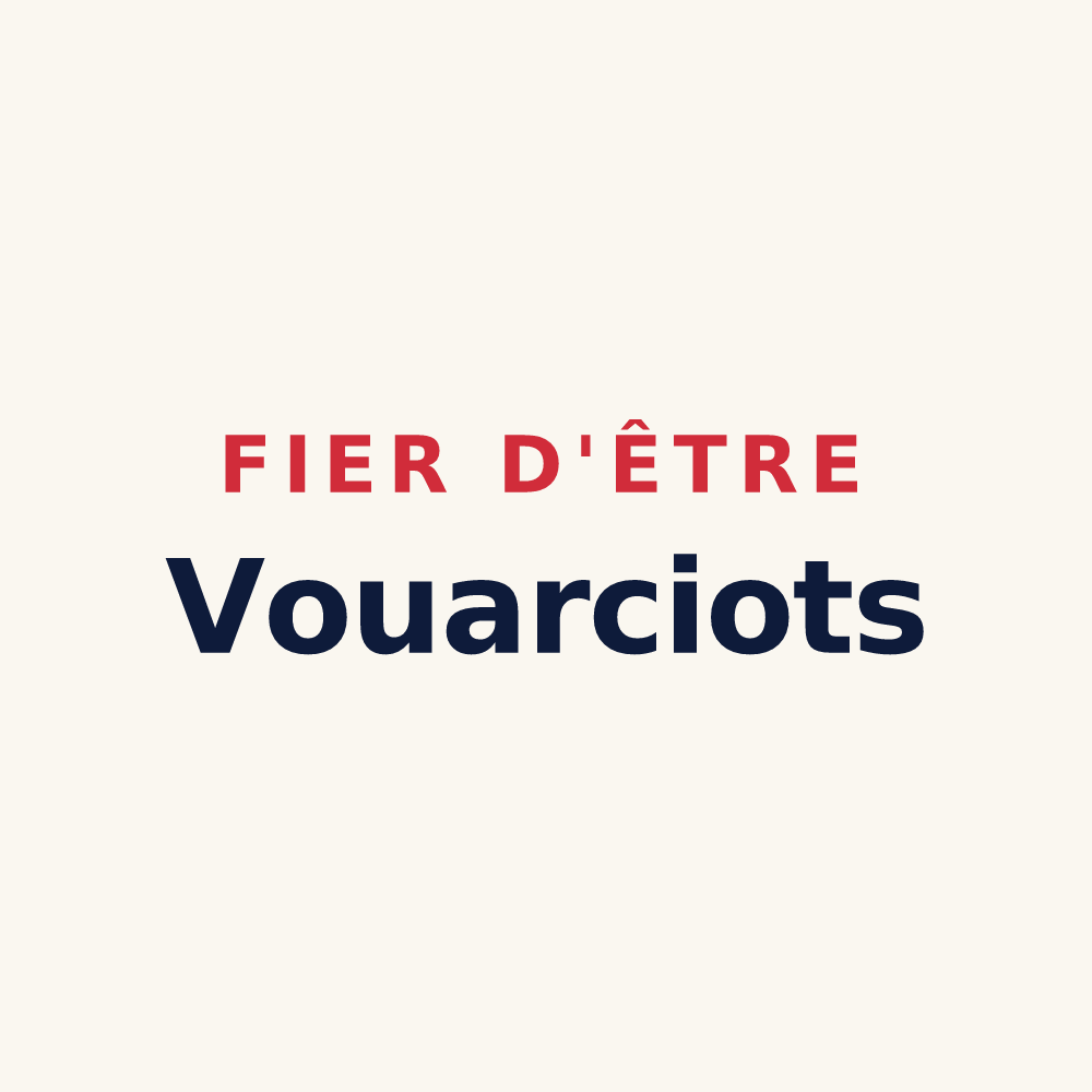 Tasse « Fier d'être Vouarciots » — design pour Vouarces