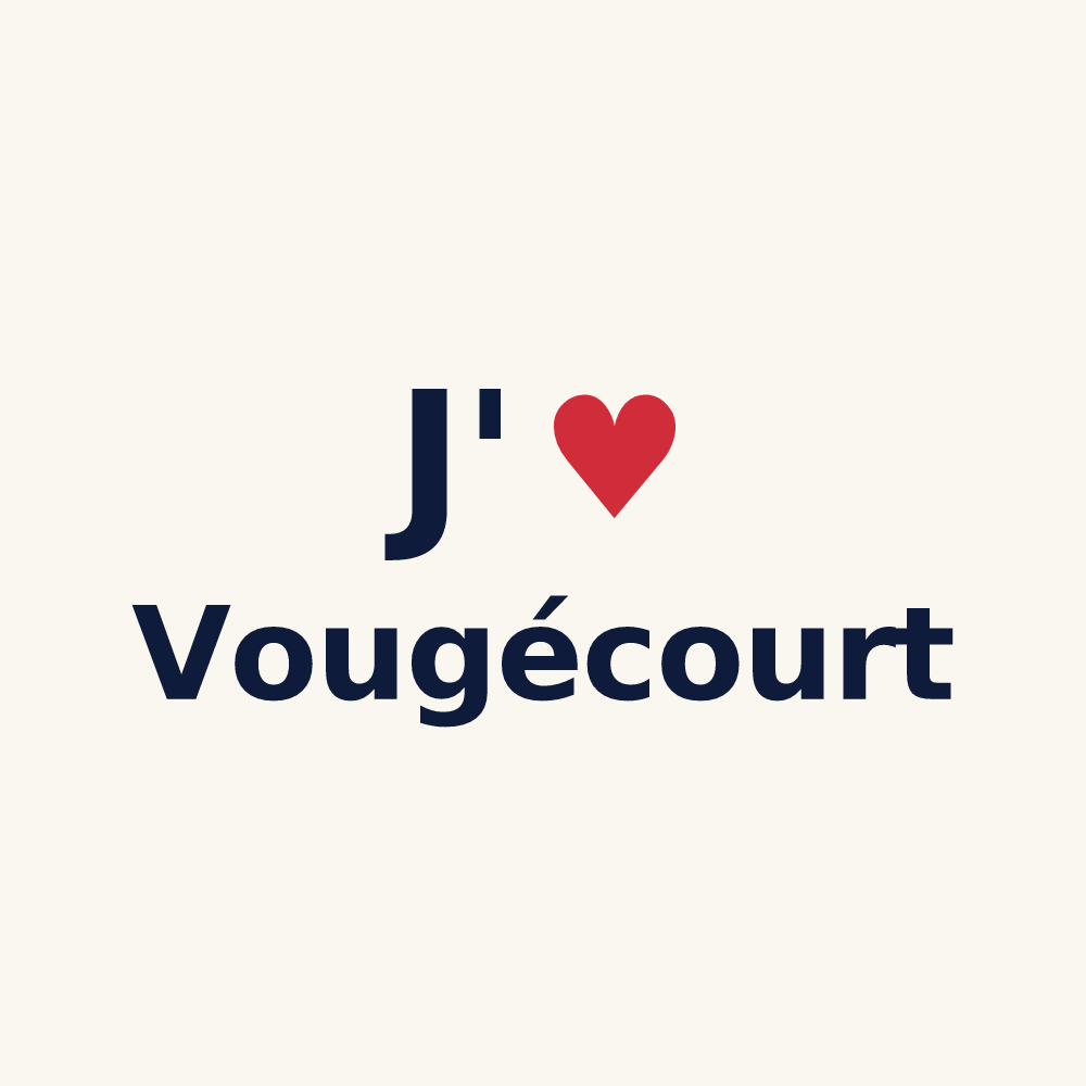 Tasse personnalisée Vougécourt — design J'aime Vougécourt