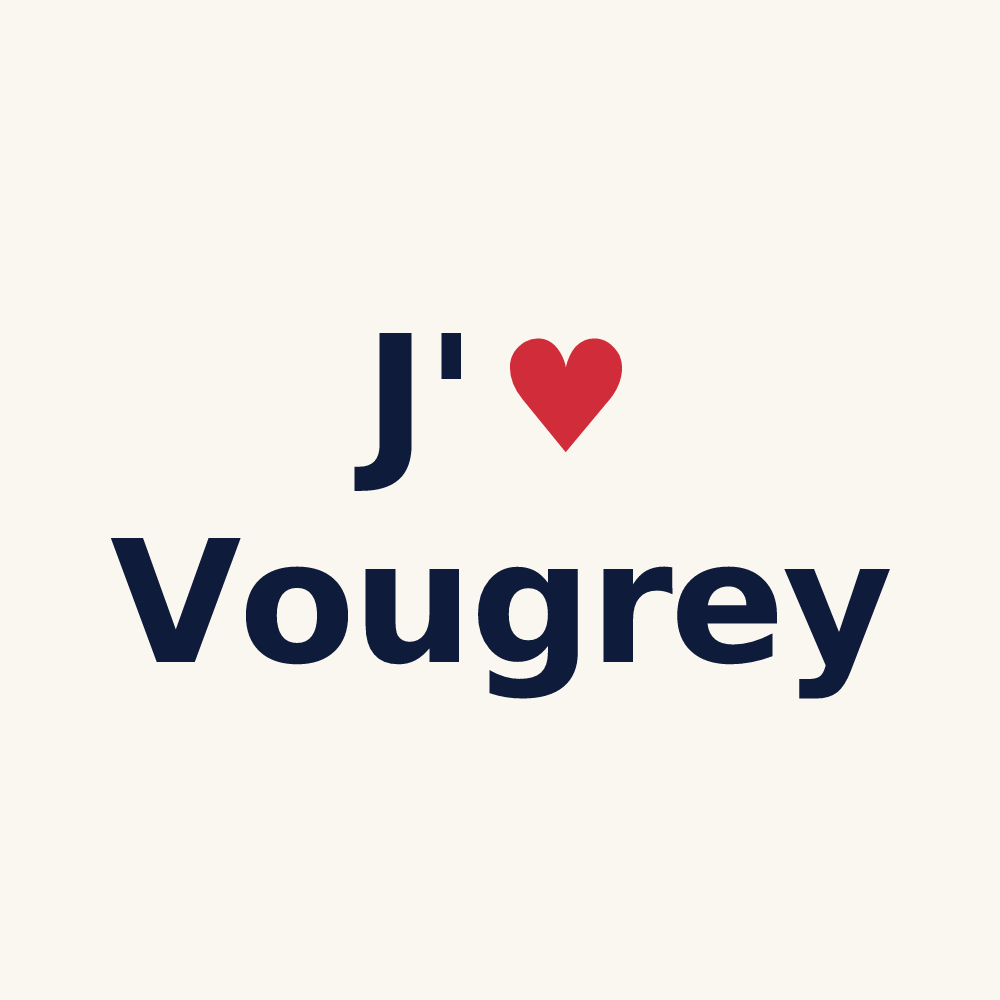 Tasse personnalisée Vougrey — design J'aime Vougrey
