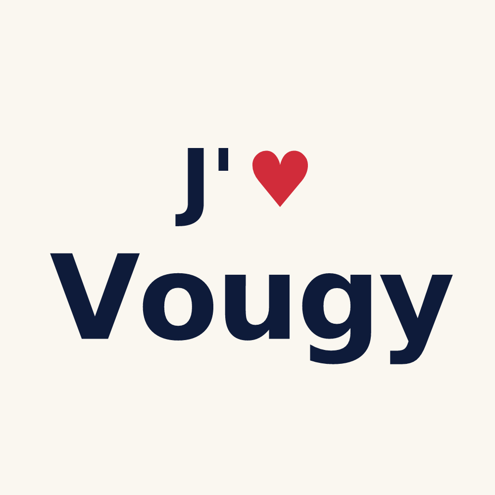 Tasse personnalisée Vougy — design J'aime Vougy