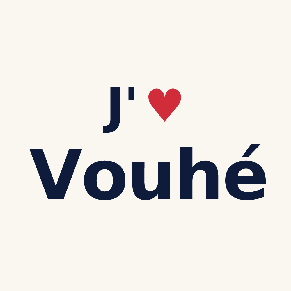 Tasse personnalisée Vouhé — design J'aime Vouhé