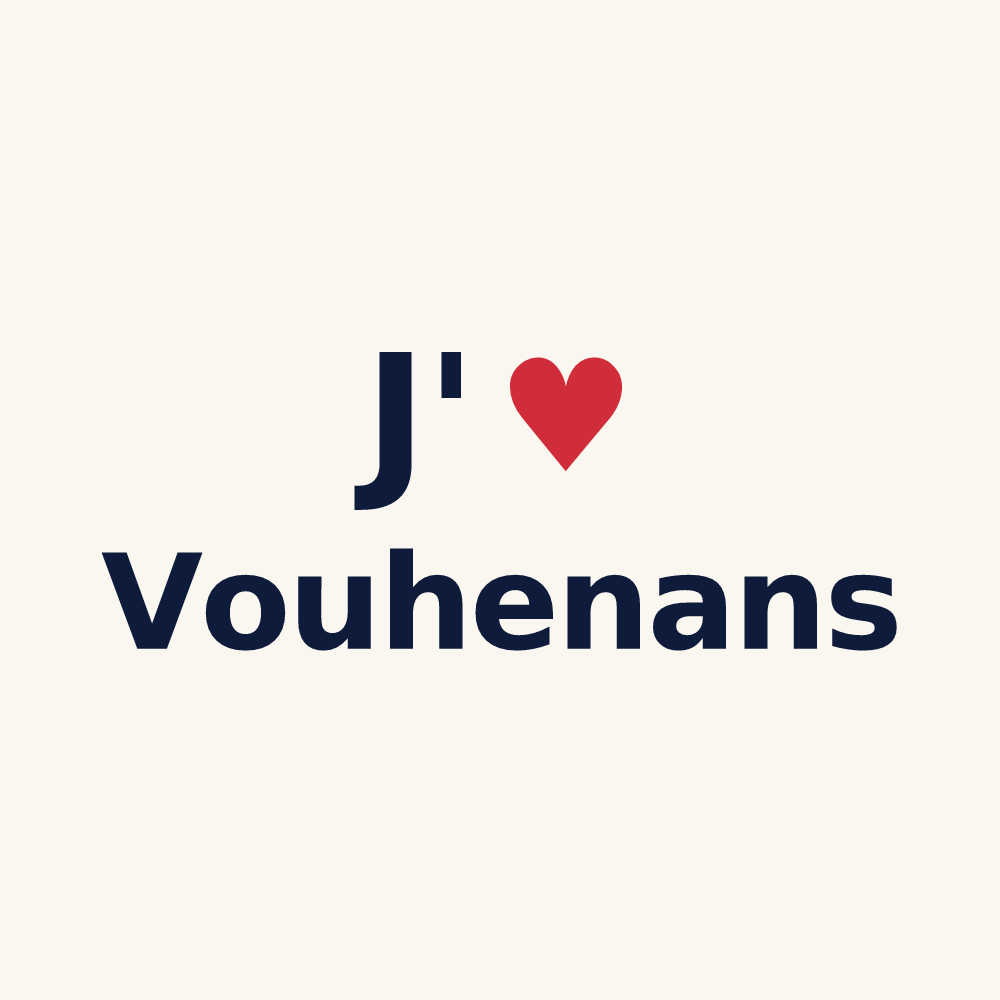 Tasse personnalisée Vouhenans — design J'aime Vouhenans