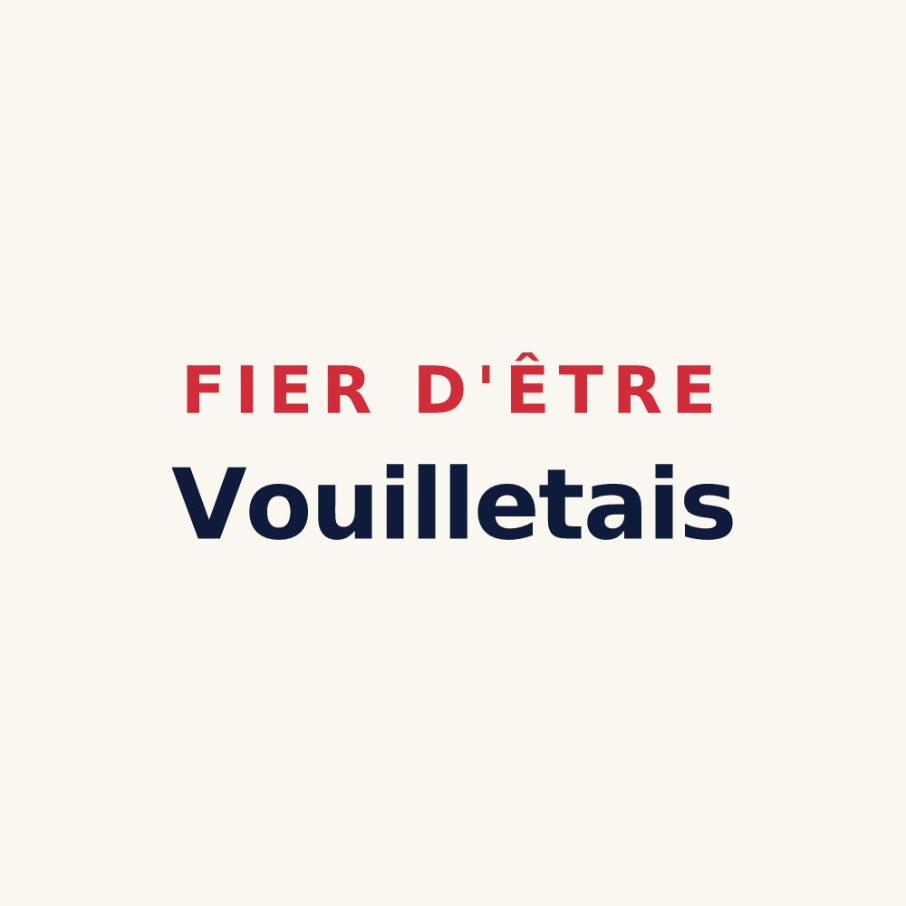 Tasse « Fier d'être Vouilletais » — design pour Vouillé