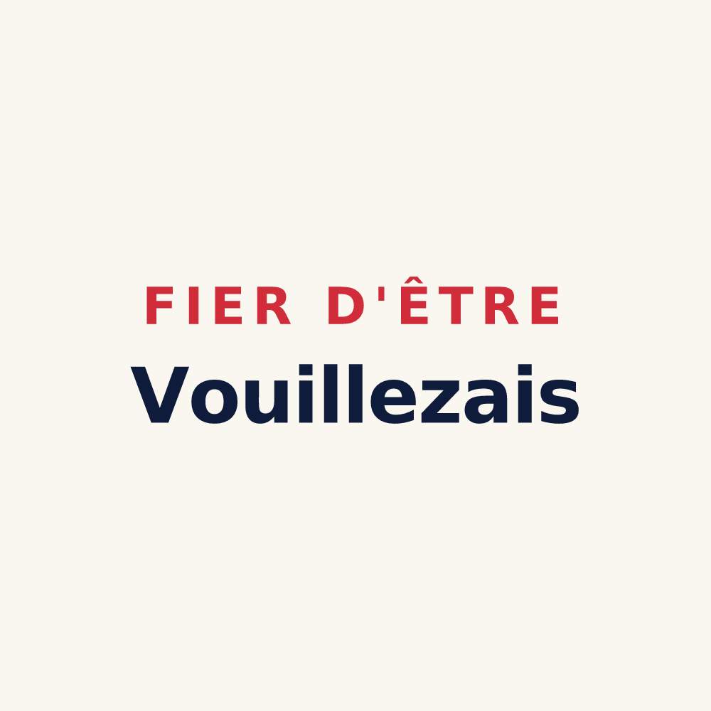 Tasse « Fier d'être Vouillezais » — design pour Vouillé-les-Marais