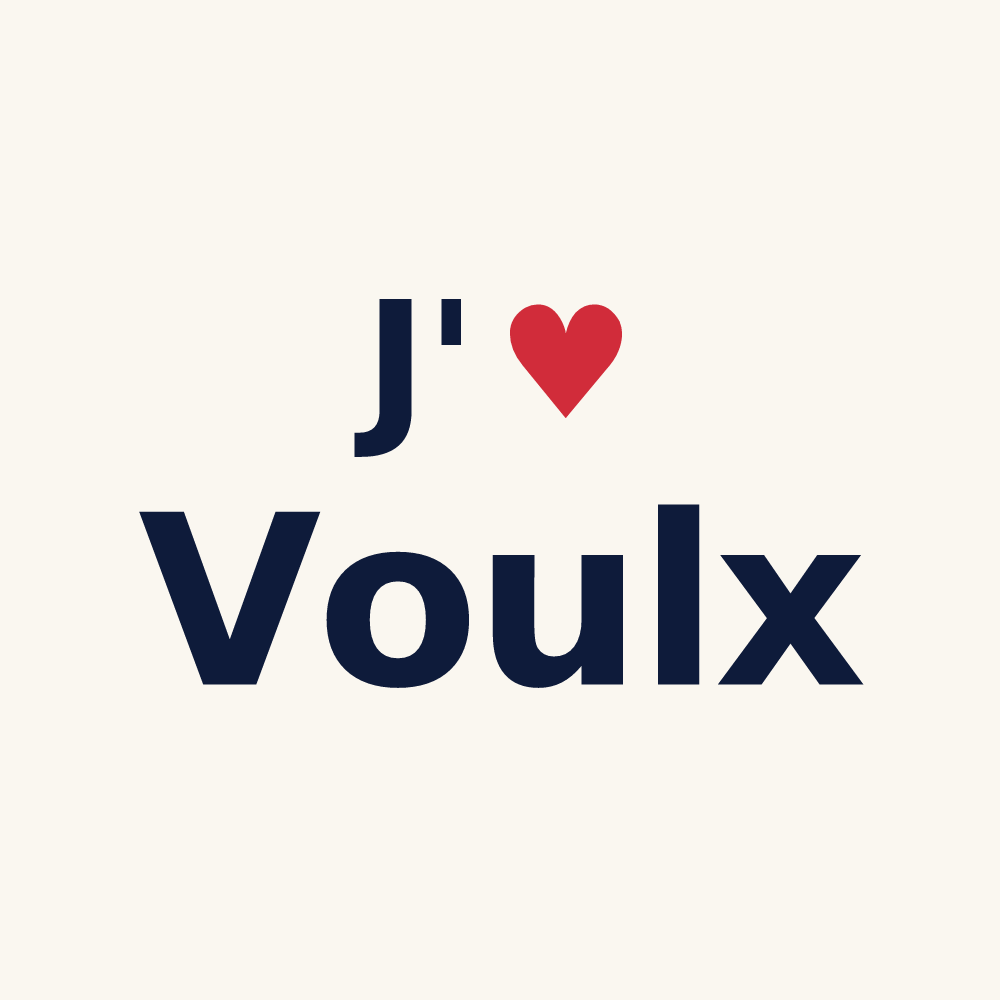 Tasse personnalisée Voulx — design J'aime Voulx