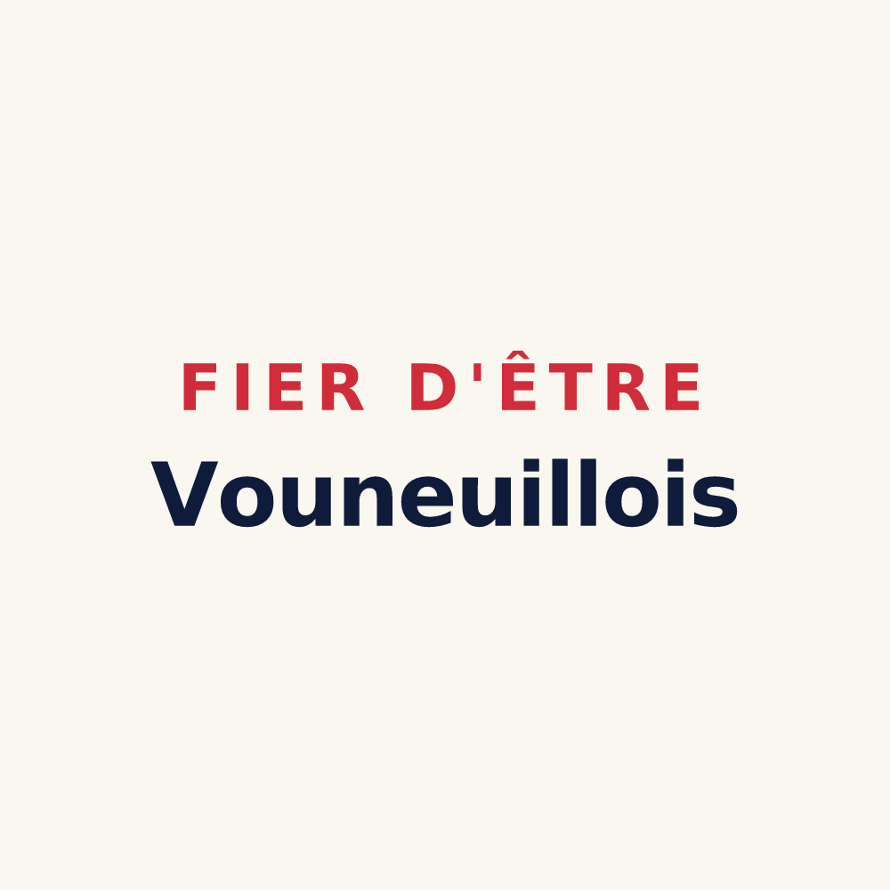 Tasse « Fier d'être Vouneuillois » — design pour Vouneuil-sous-Biard