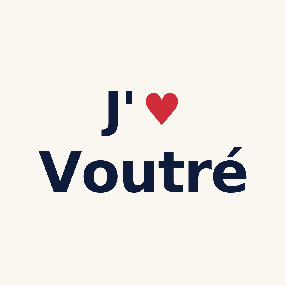 Tasse personnalisée Voutré — design J'aime Voutré