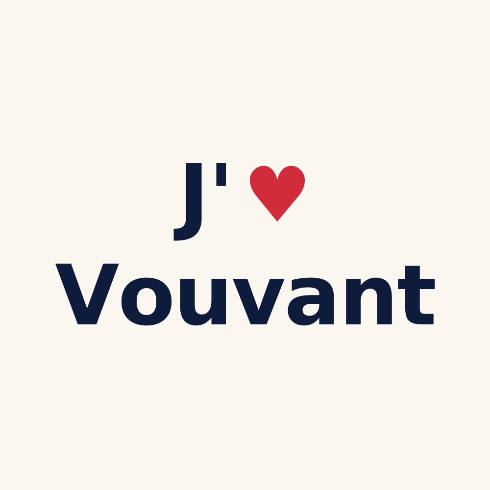 Tasse personnalisée Vouvant — design J'aime Vouvant