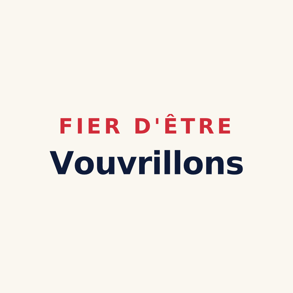 Tasse « Fier d'être Vouvrillons » — design pour Vouvray