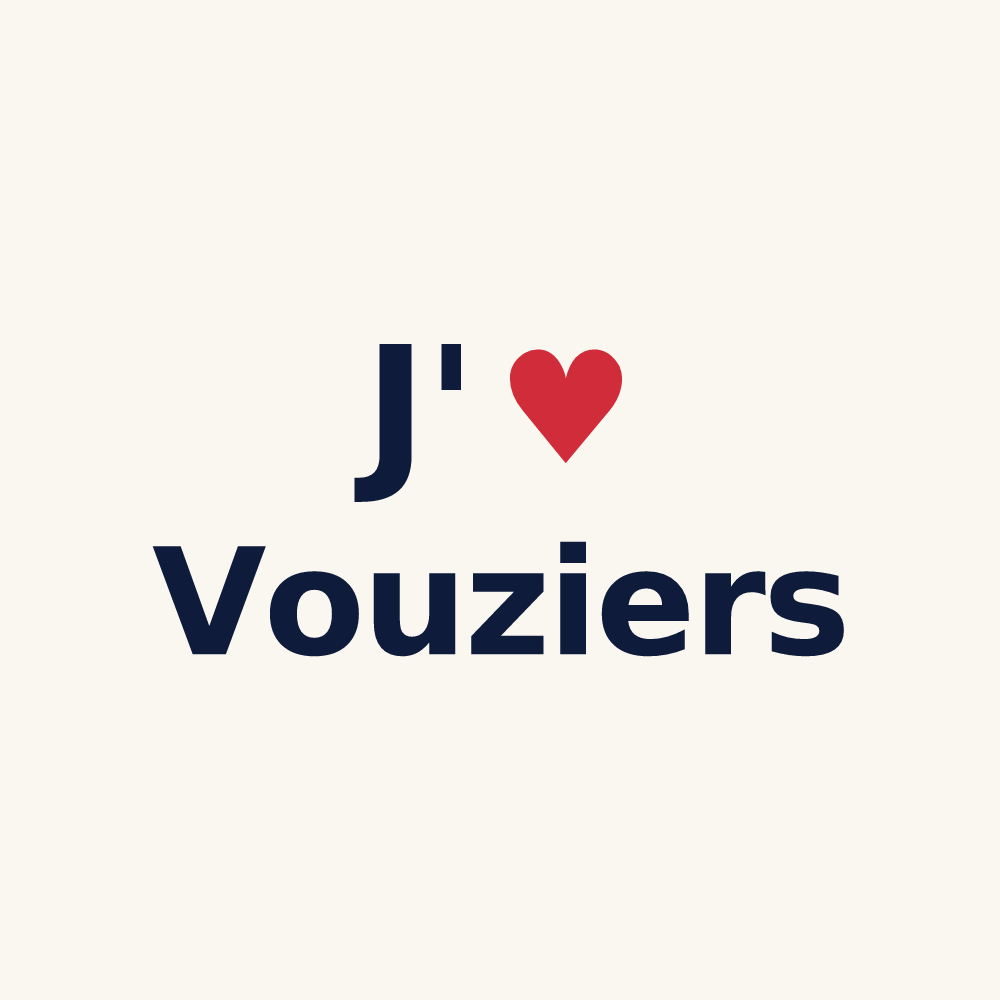Tasse personnalisée Vouziers — design J'aime Vouziers