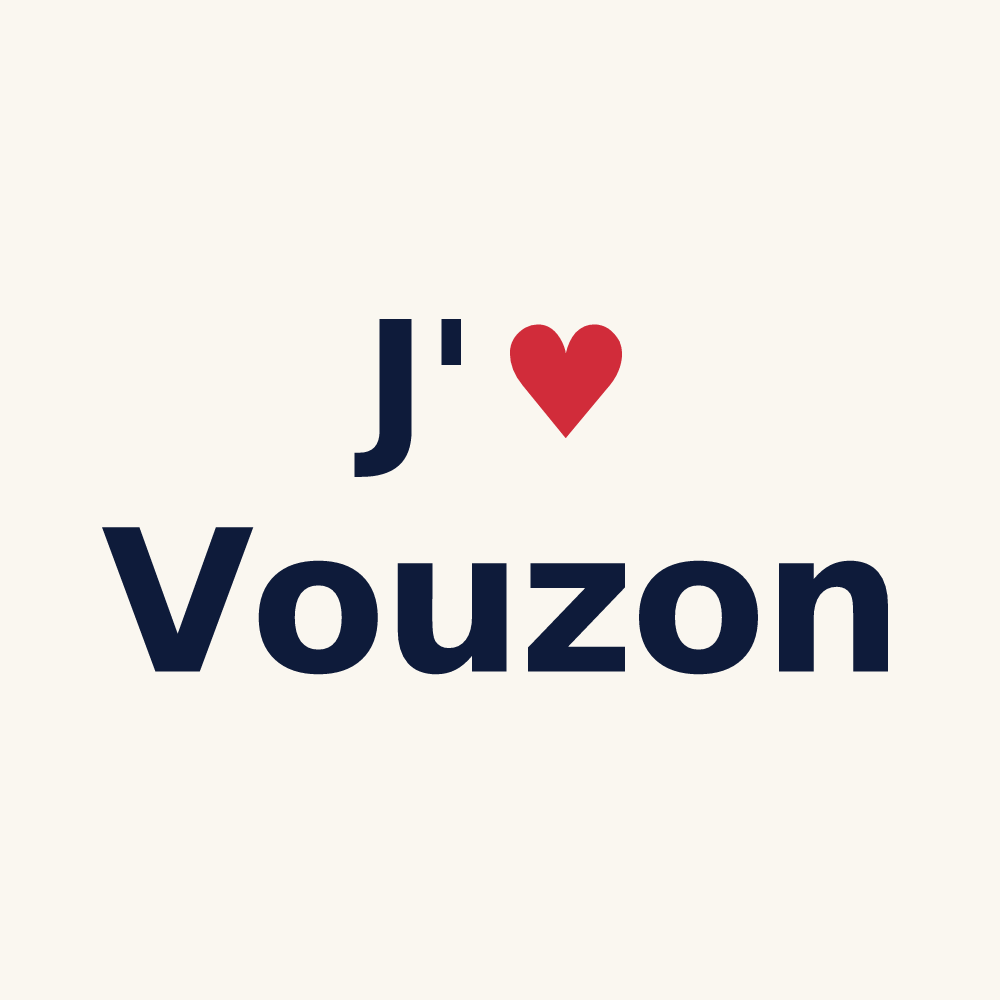 Tasse personnalisée Vouzon — design J'aime Vouzon