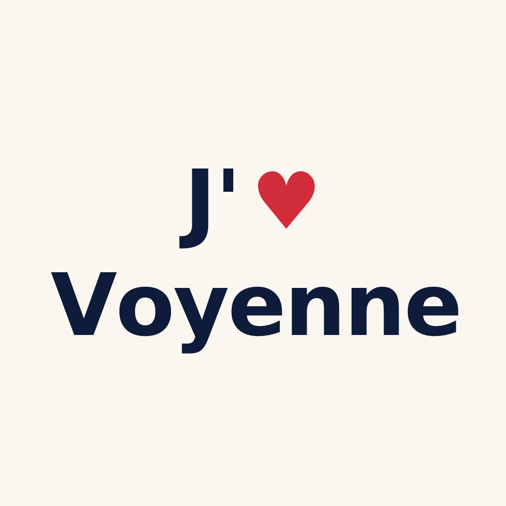Tasse personnalisée Voyenne — design J'aime Voyenne