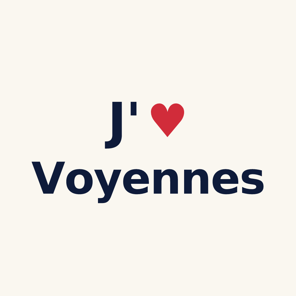 Tasse personnalisée Voyennes — design J'aime Voyennes