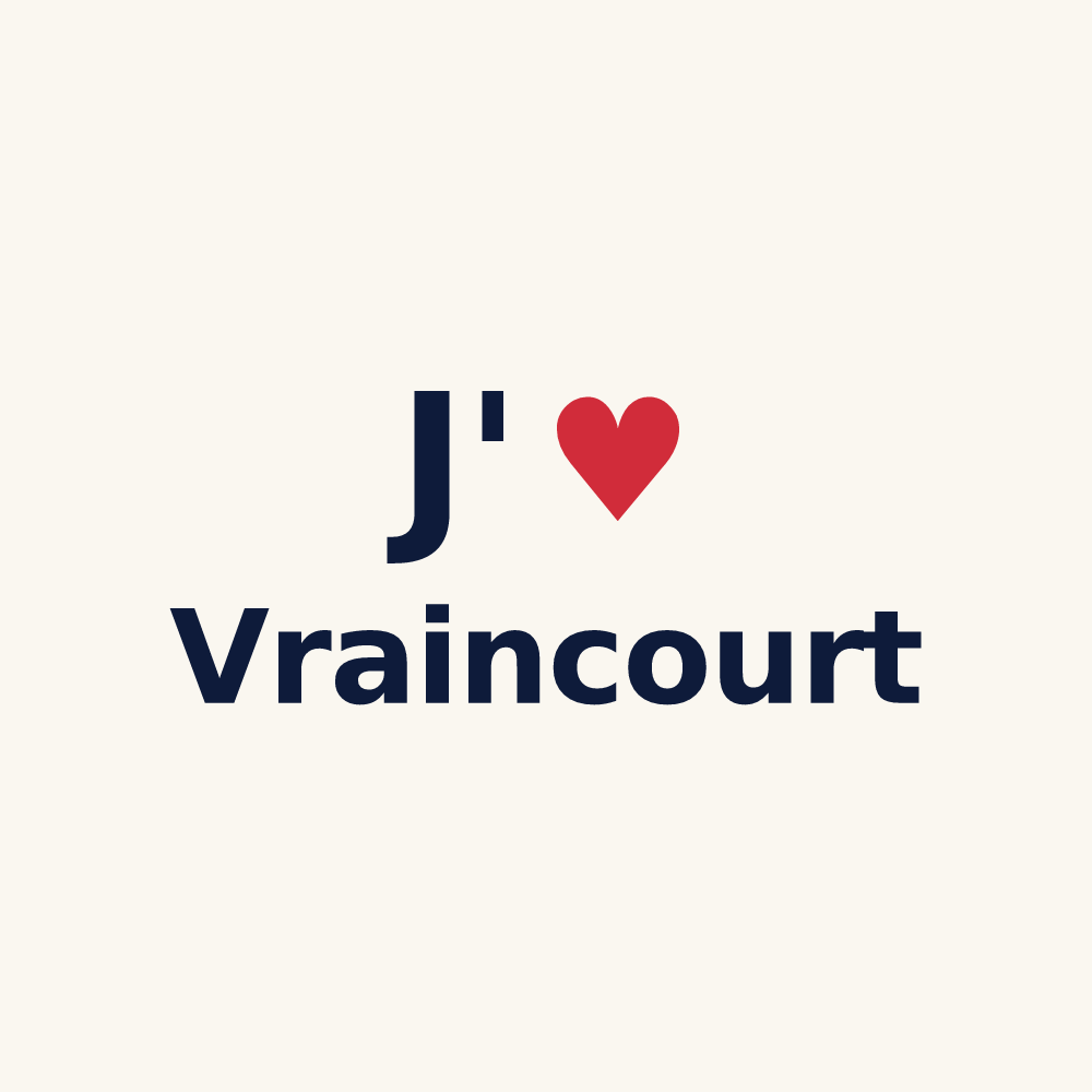 Tasse personnalisée Vraincourt — design J'aime Vraincourt