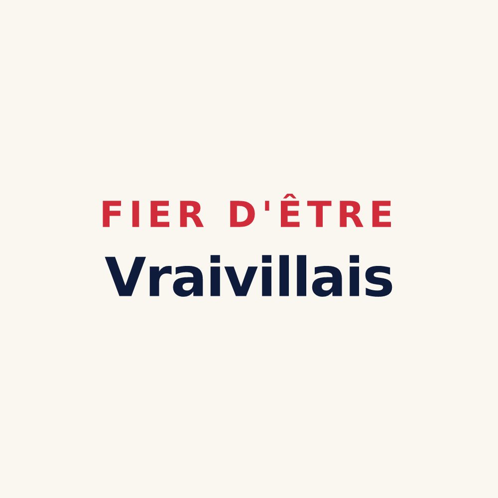 Tasse « Fier d'être Vraivillais » — design pour Vraiville
