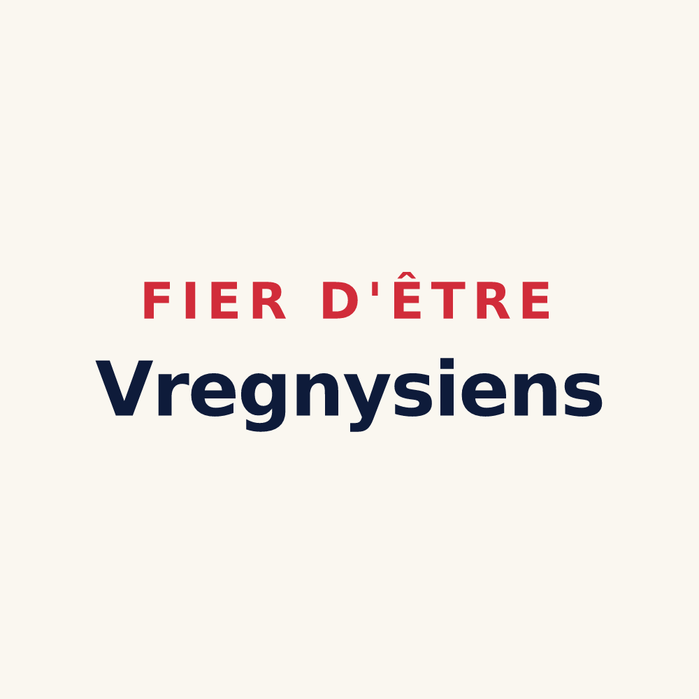 Tasse « Fier d'être Vregnysiens » — design pour Vregny