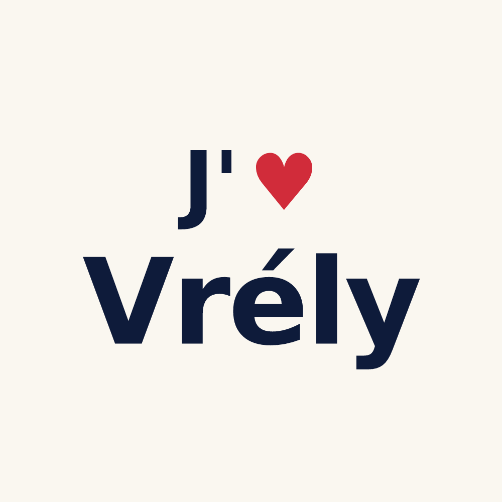 Tasse personnalisée Vrély — design J'aime Vrély
