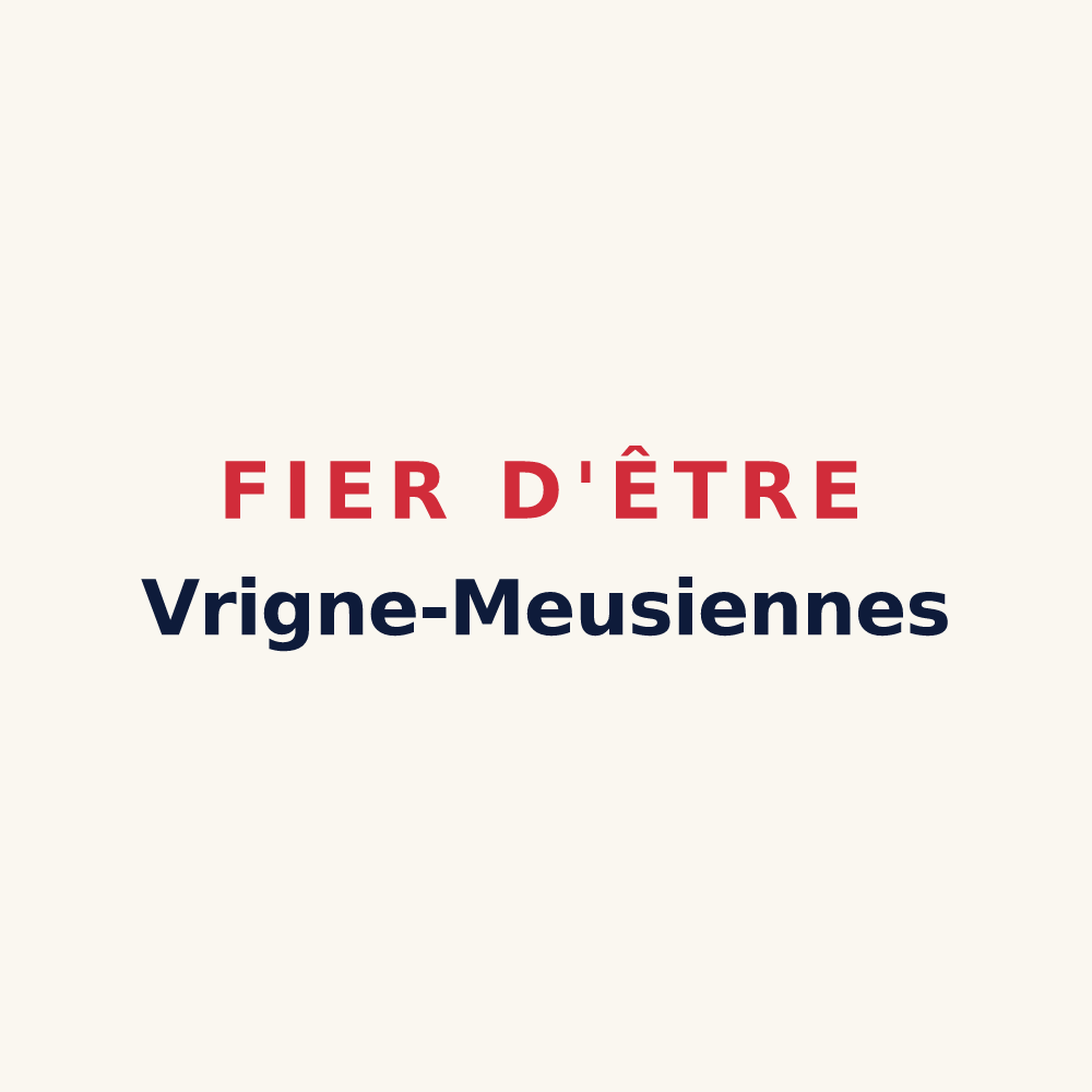 Tasse « Fier d'être Vrigne-Meusiennes » — design pour Vrigne-Meuse
