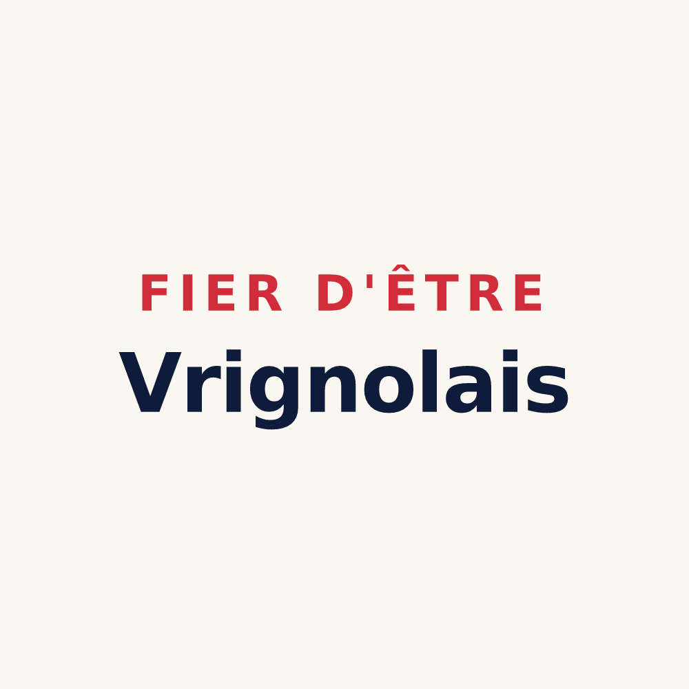 Tasse « Fier d'être Vrignolais » — design pour Vrigny
