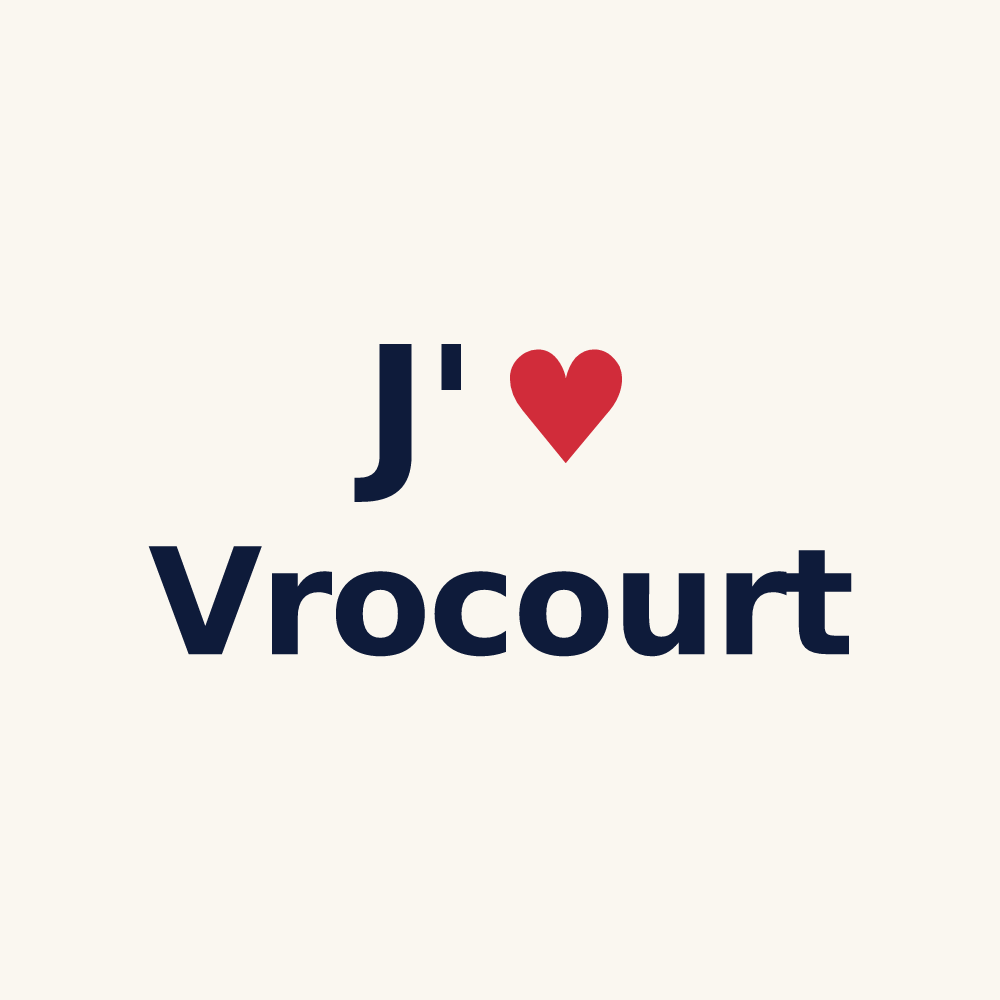 Tasse personnalisée Vrocourt — design J'aime Vrocourt