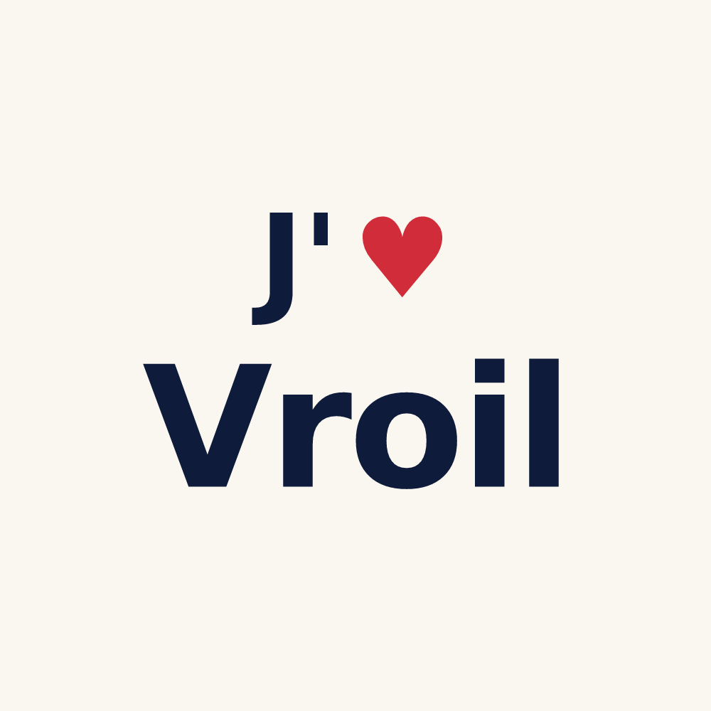 Tasse personnalisée Vroil — design J'aime Vroil