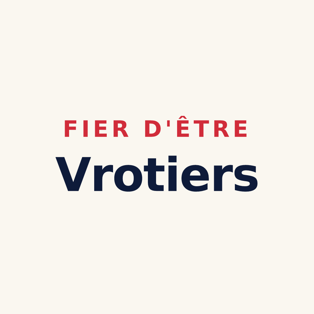 Tasse « Fier d'être Vrotiers » — design pour Vroil