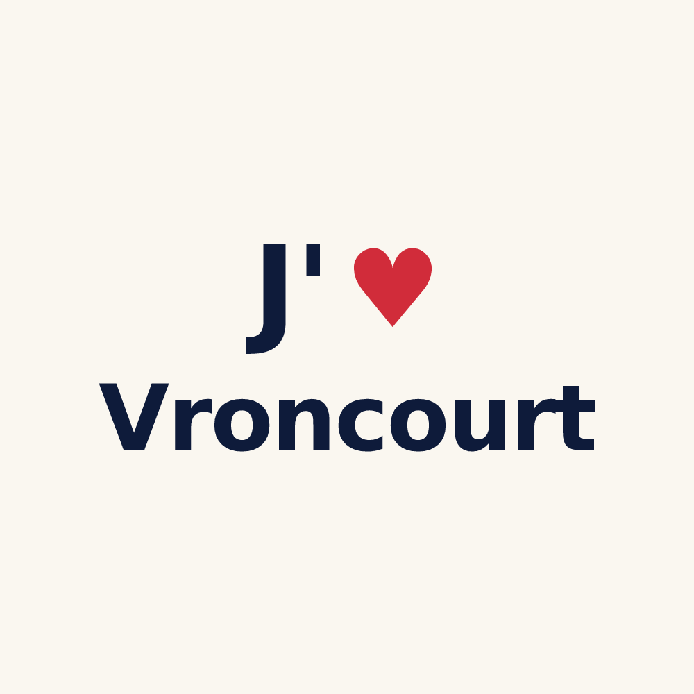 Tasse personnalisée Vroncourt — design J'aime Vroncourt