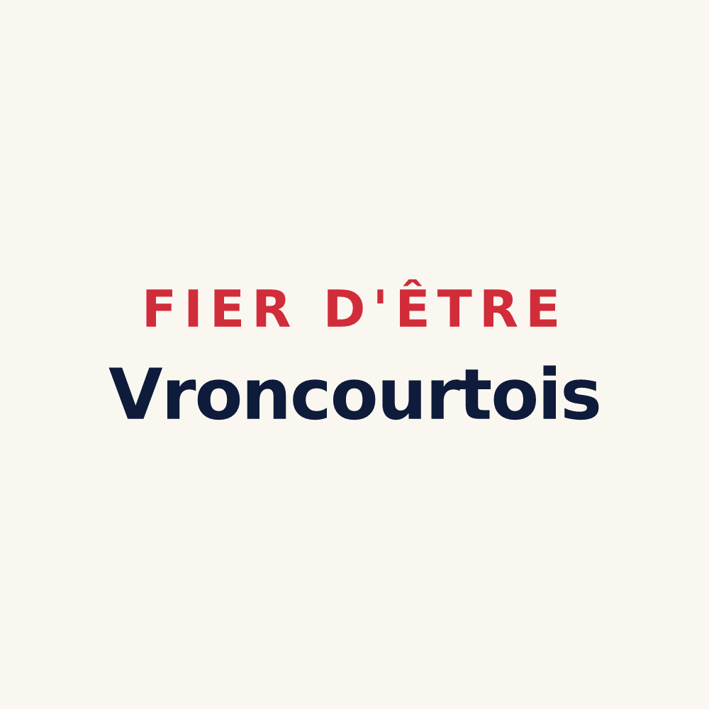 Tasse « Fier d'être Vroncourtois » — design pour Vroncourt