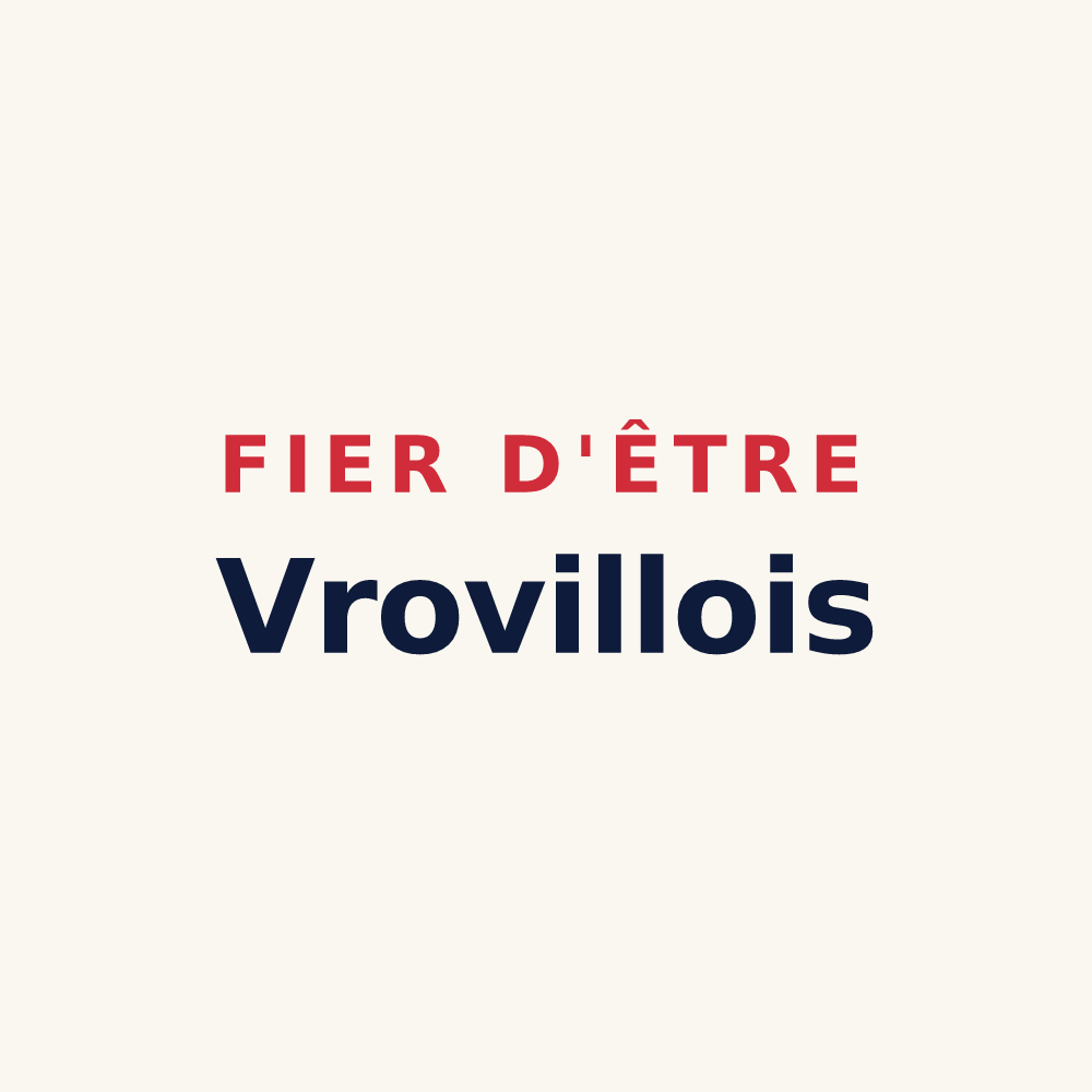 Tasse « Fier d'être Vrovillois » — design pour Vroville