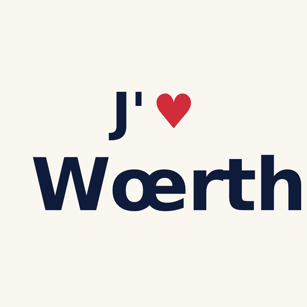 Tasse personnalisée Wœrth — design J'aime Wœrth